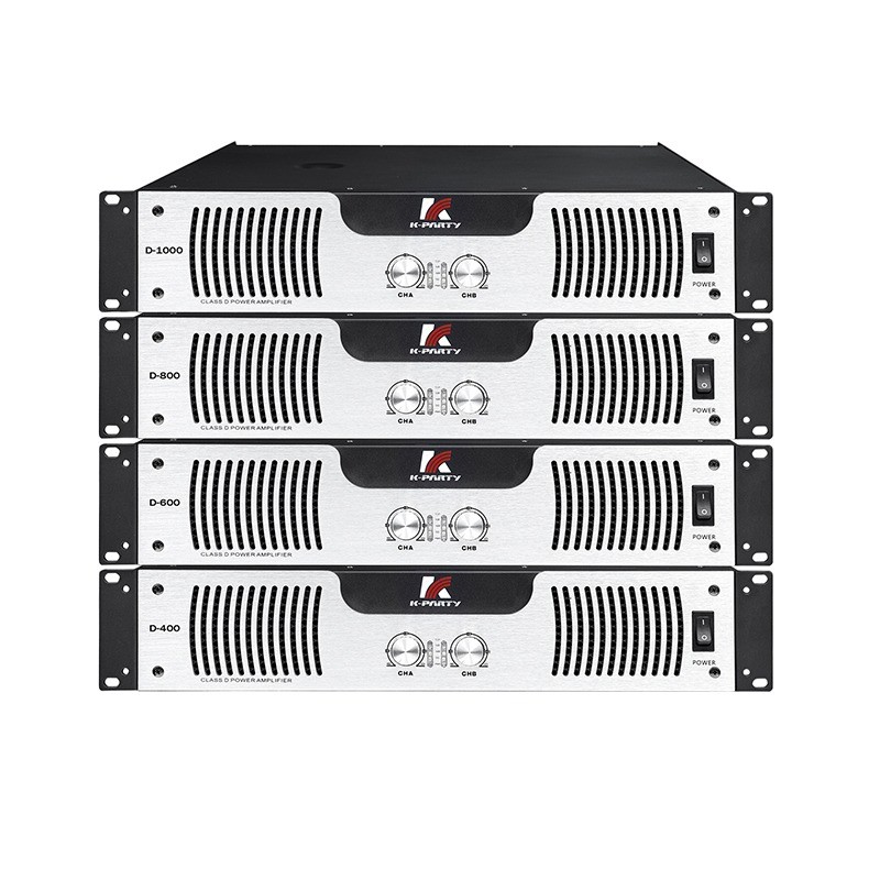 D Series Standard 2U Audio Power Amplifier 8Ω Stereo Power Class D