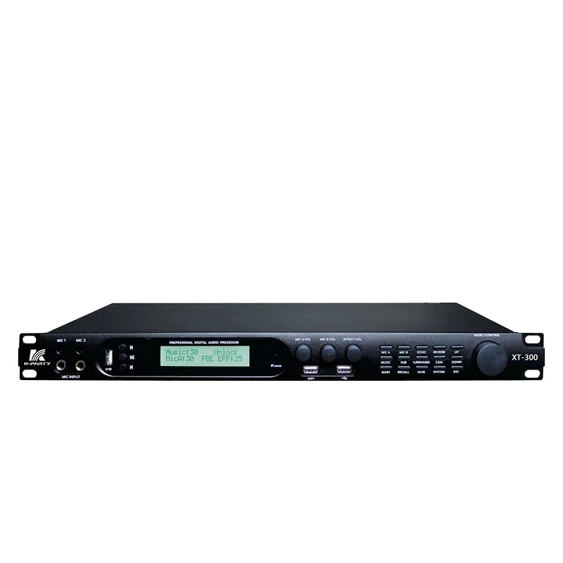 High Performance Pre Stage Effector Karaoke Processor Infrared Remote Control XT-300